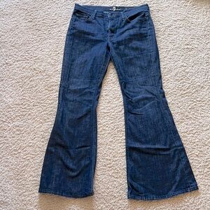 7 For All Mankind, flared jeans, size 31, very comfortable with stretch.